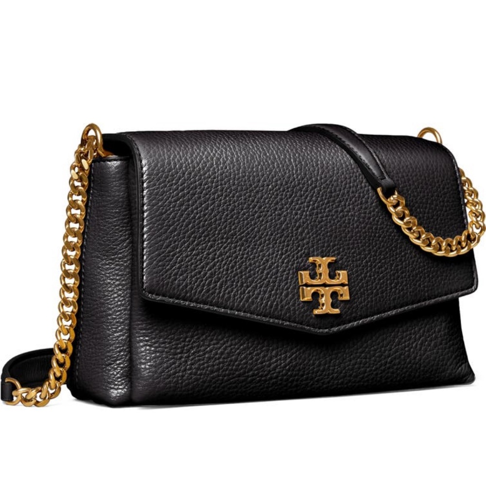 Tory Burch Small Kira Leather Crossbody Bag Black